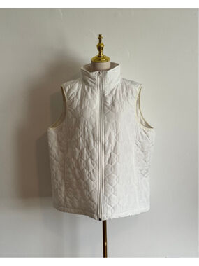 Women's Keren Hart Quilted Vest 2X White